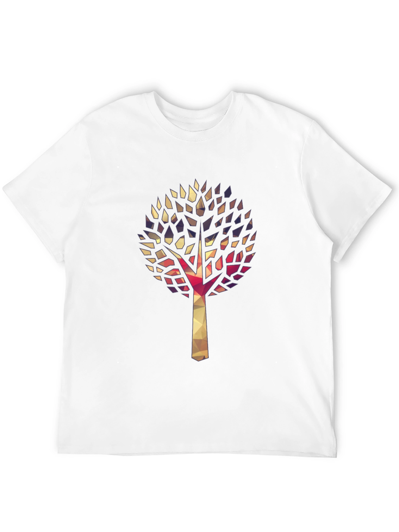 Geometric Tree Graphic Tee - Stylish & Unique