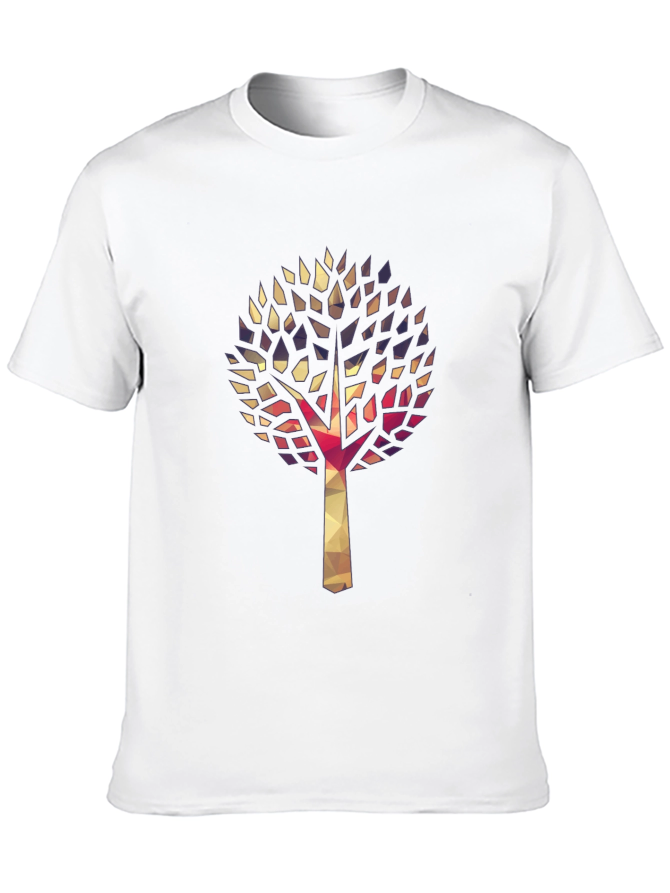 Geometric Tree Graphic Tee - Stylish & Unique