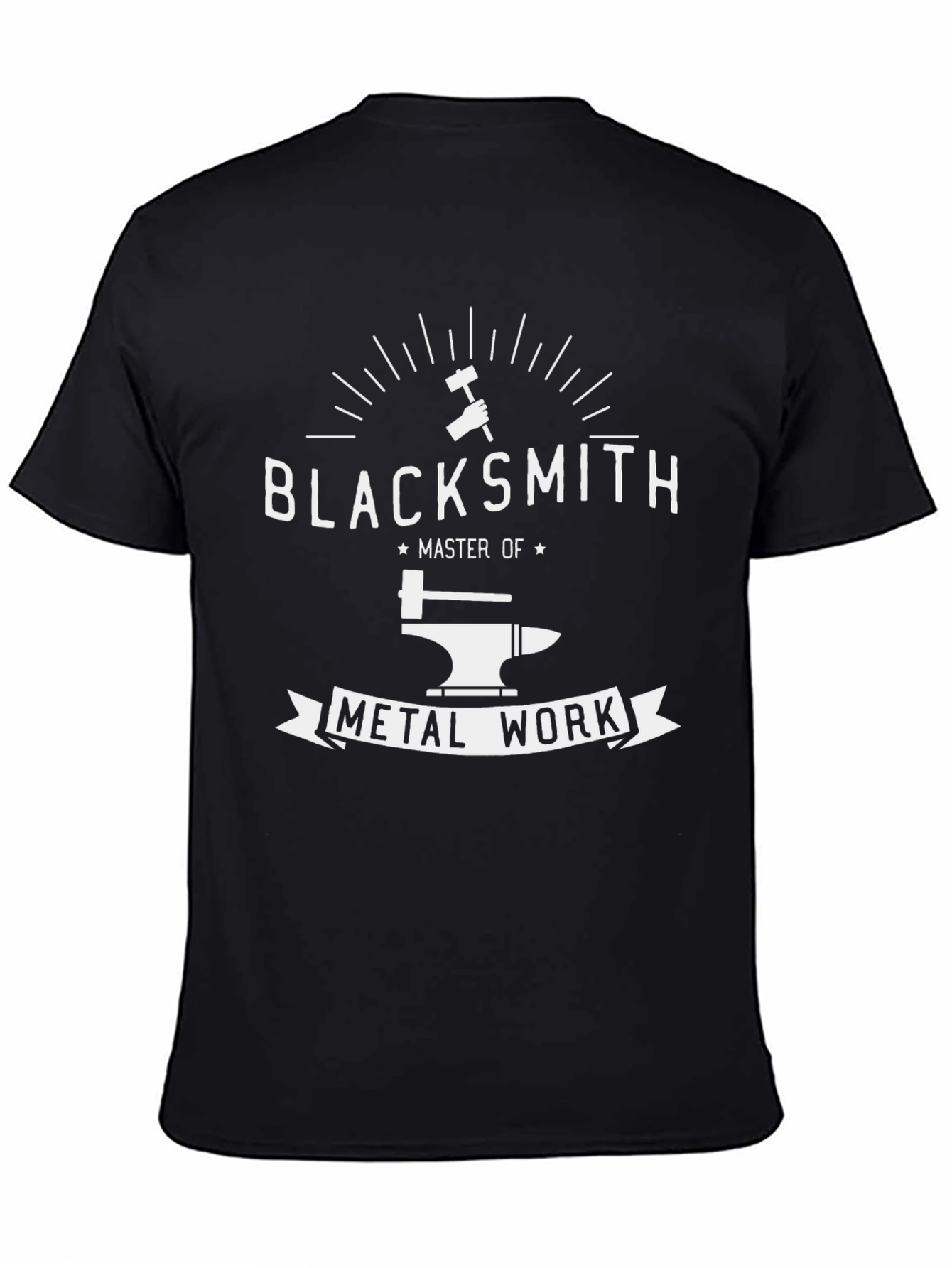 Blacksmith Master of Metal Work Black T-Shirt