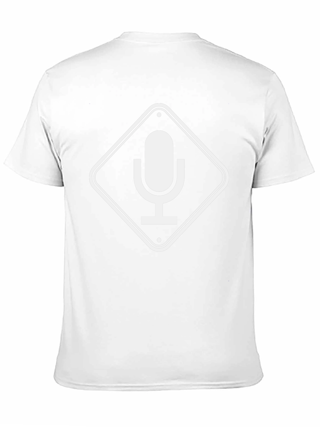 Podcast Microphone Graphic Tee - Black