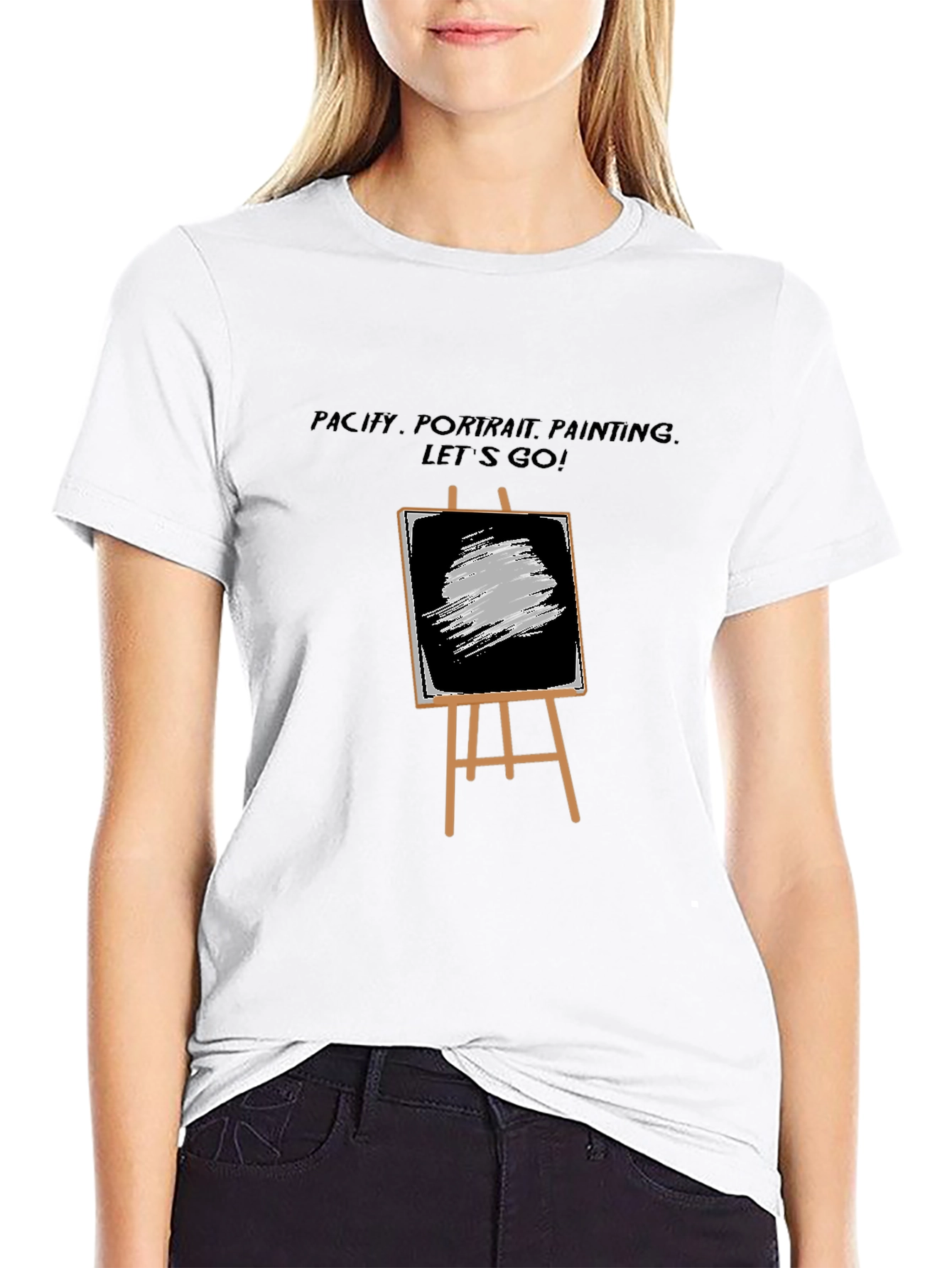 Painters Easel T-Shirt - Artistic Design