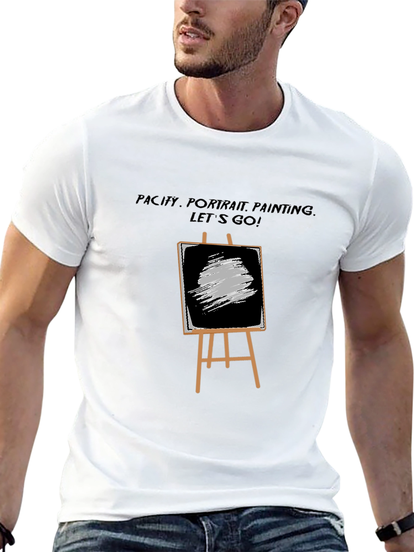 Painters Easel T-Shirt - Artistic Design
