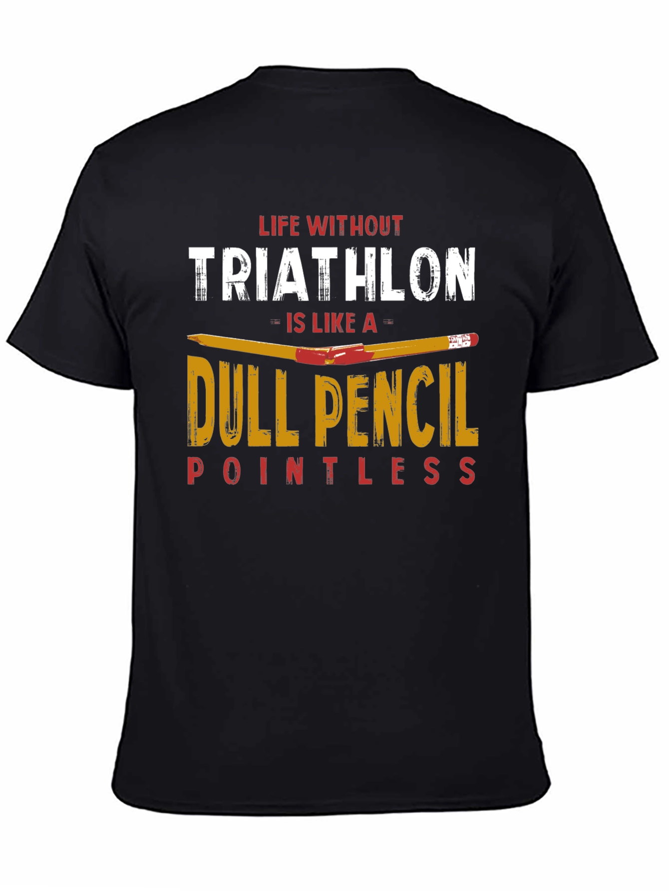 Triathlon Dull Pencil T-Shirt for Athletes