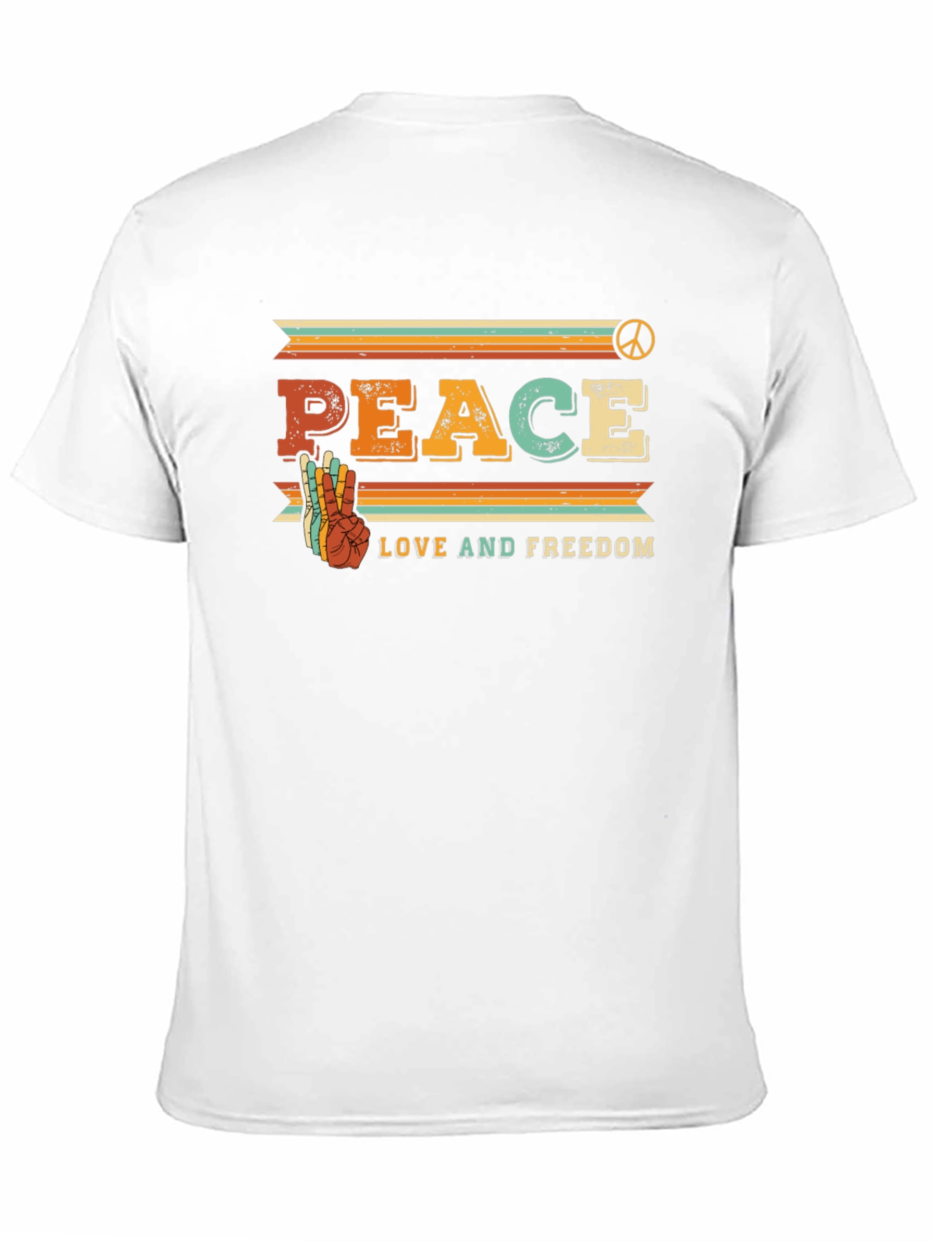 Peace Love Freedom Retro Tee