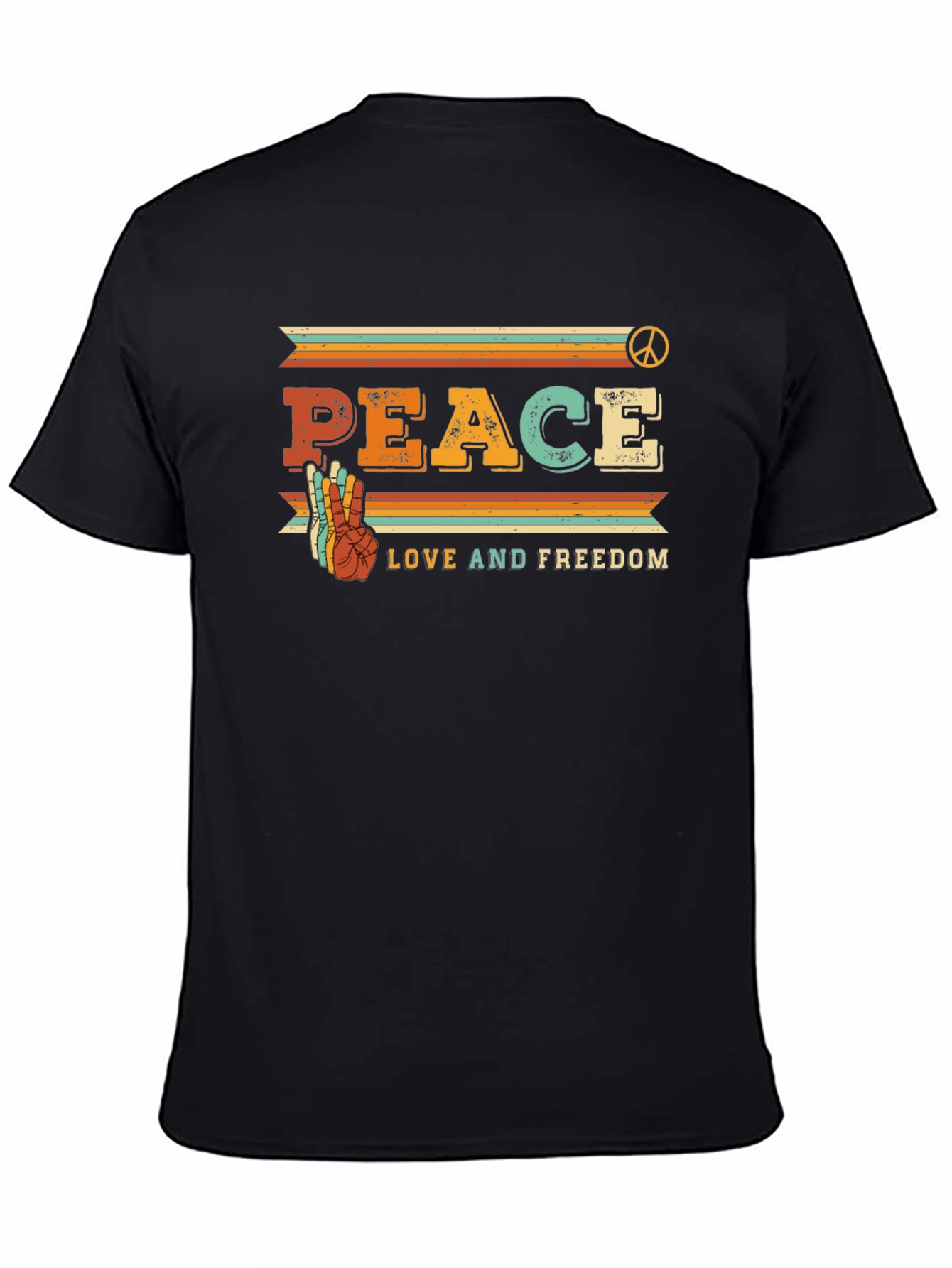 Peace Love Freedom Retro Tee