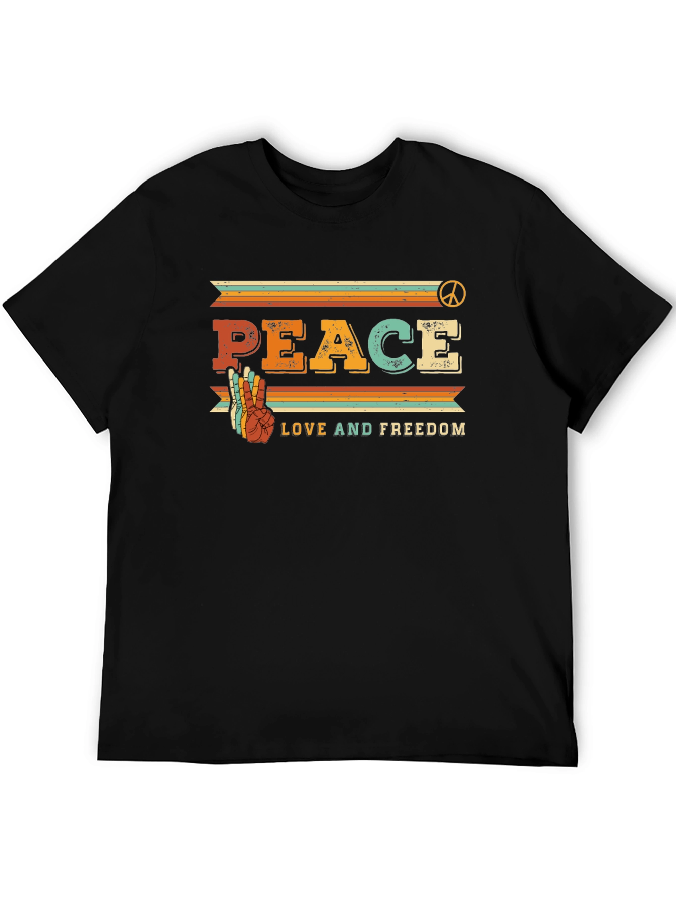 Peace Love Freedom Retro Tee