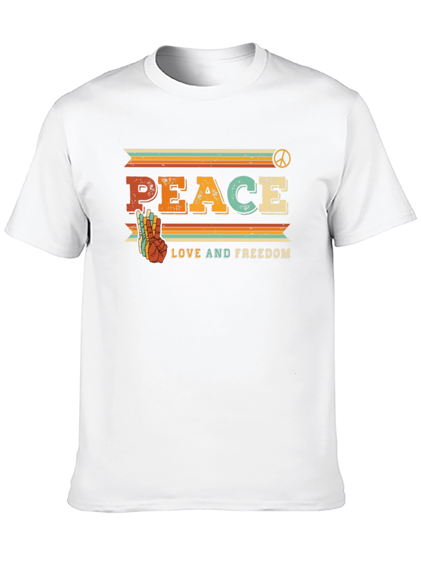Peace Love Freedom Retro Tee