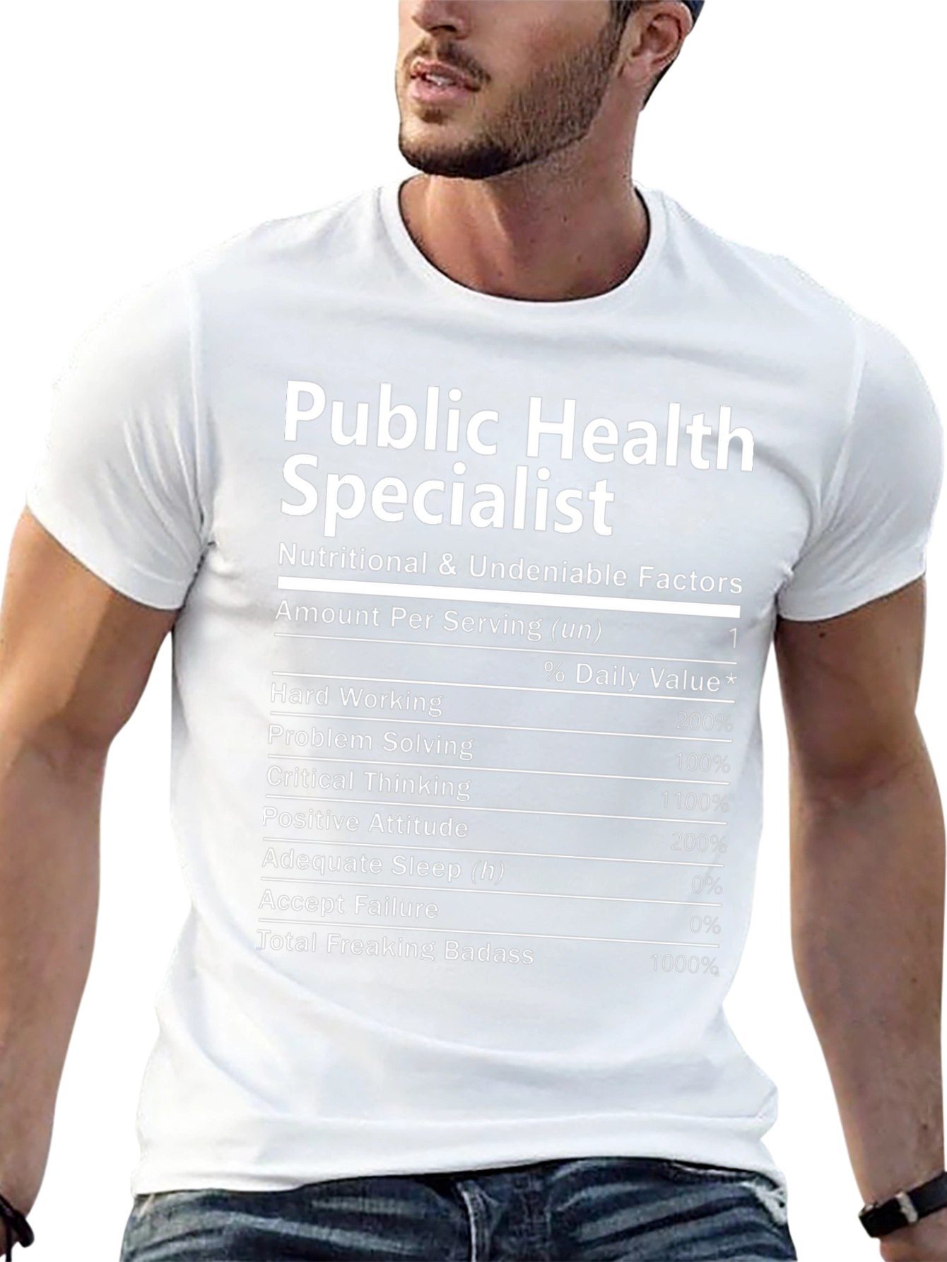 Public Health Specialist Nutrition Facts T-Shirt