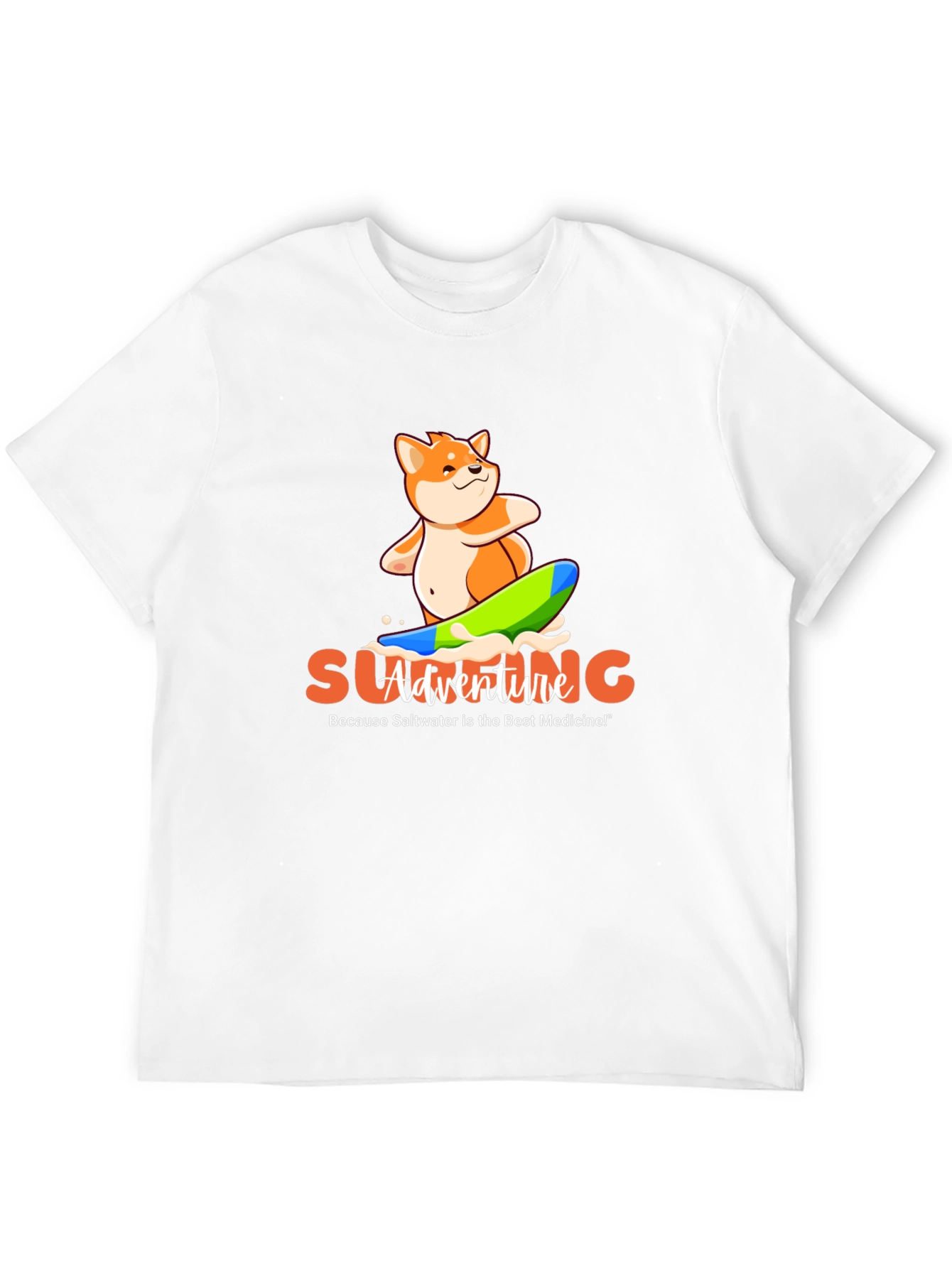 Surfing Shiba Adventure T-Shirt