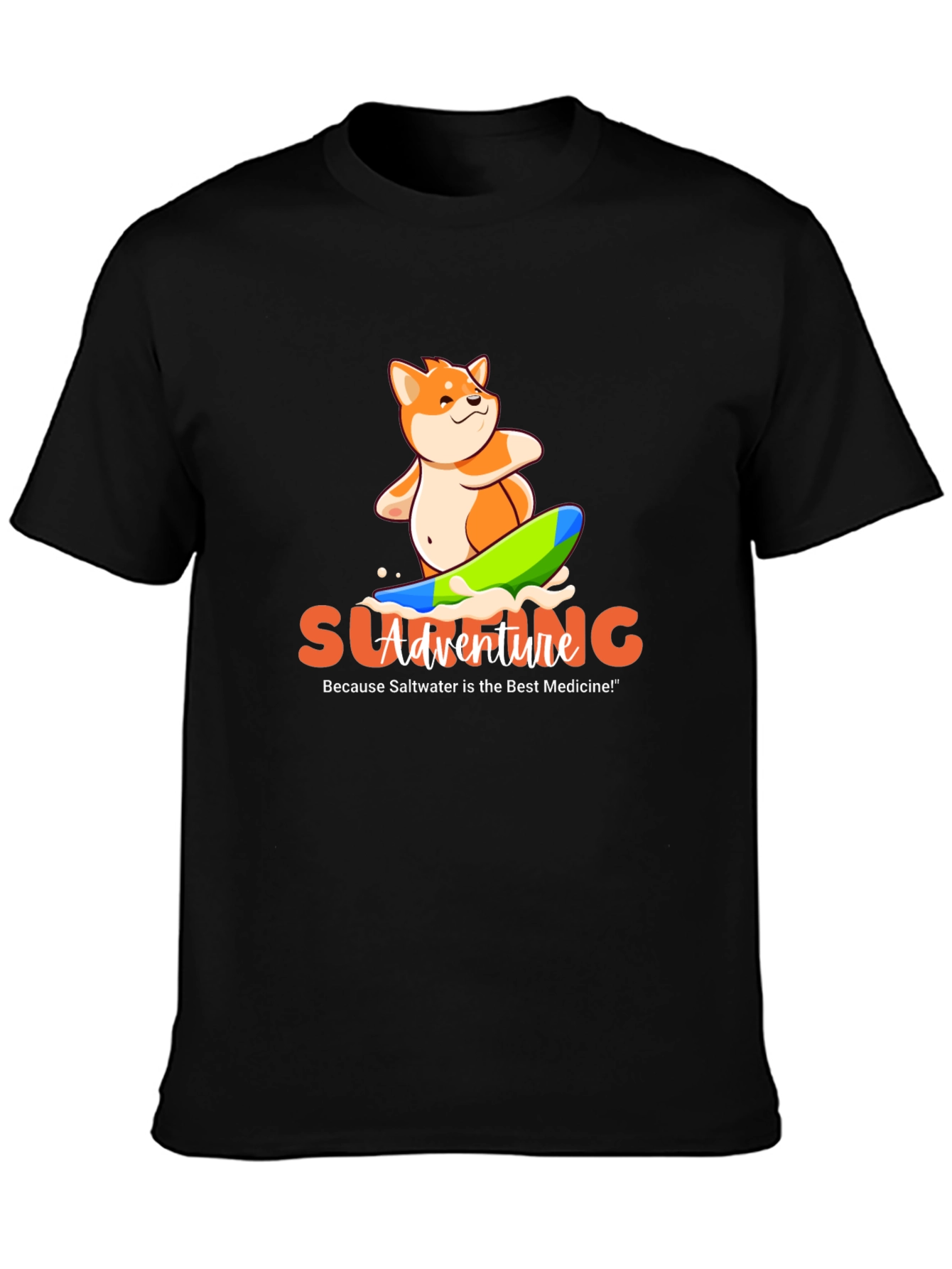 Surfing Shiba Adventure T-Shirt