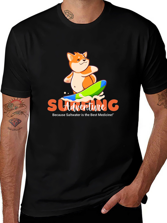 Surfing Shiba Adventure T-Shirt