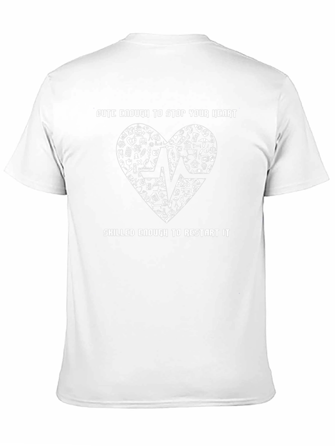 Cute Enough to Stop Your Heart - Black T-Shirt