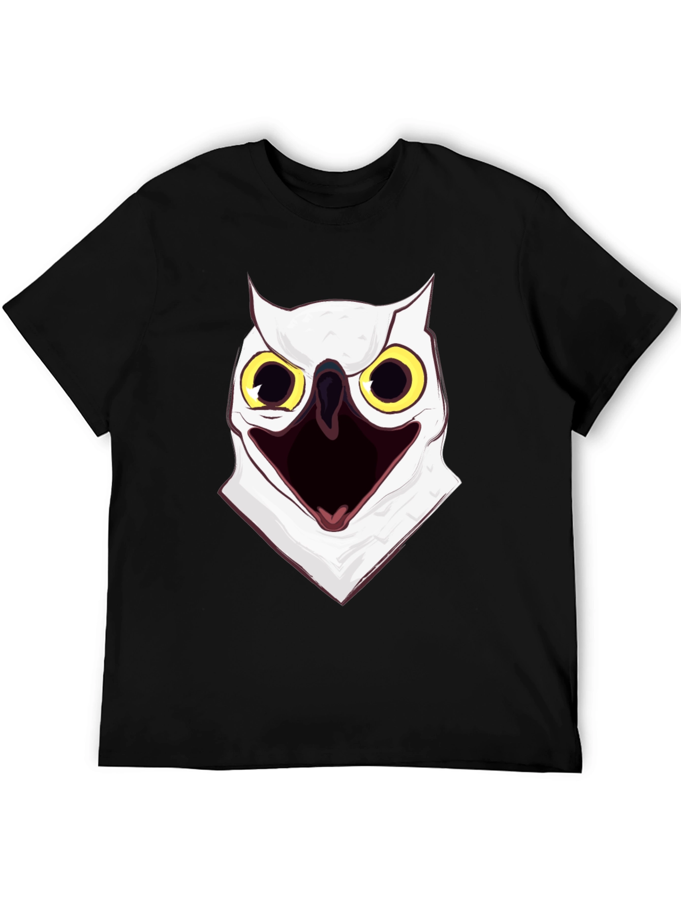 Screaming Owl Graphic Print T-Shirt