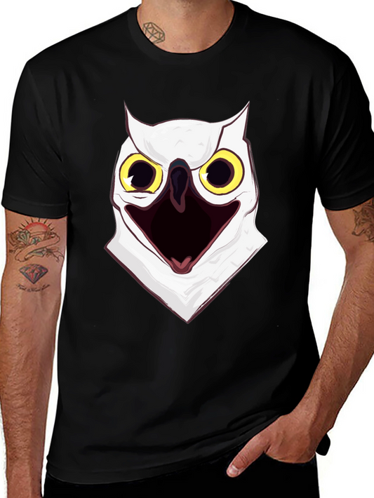 Screaming Owl Graphic Print T-Shirt