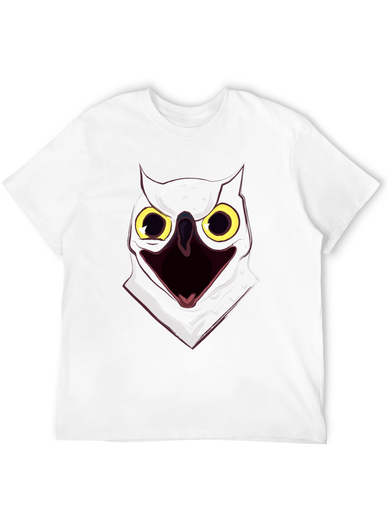Screaming Owl Graphic Print T-Shirt