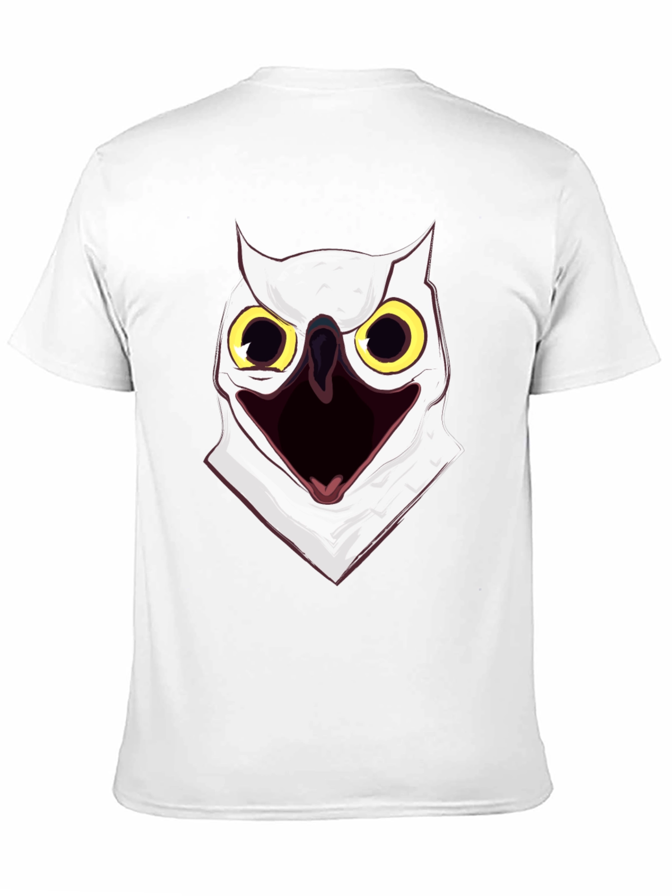 Screaming Owl Graphic Print T-Shirt