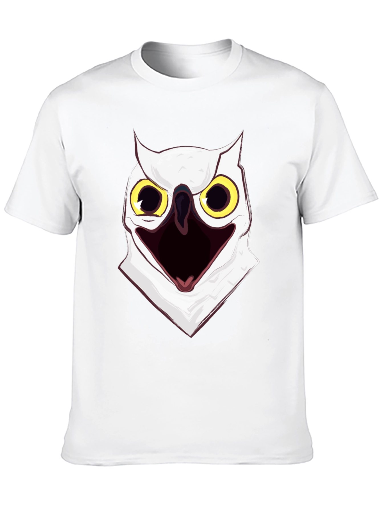 Screaming Owl Graphic Print T-Shirt