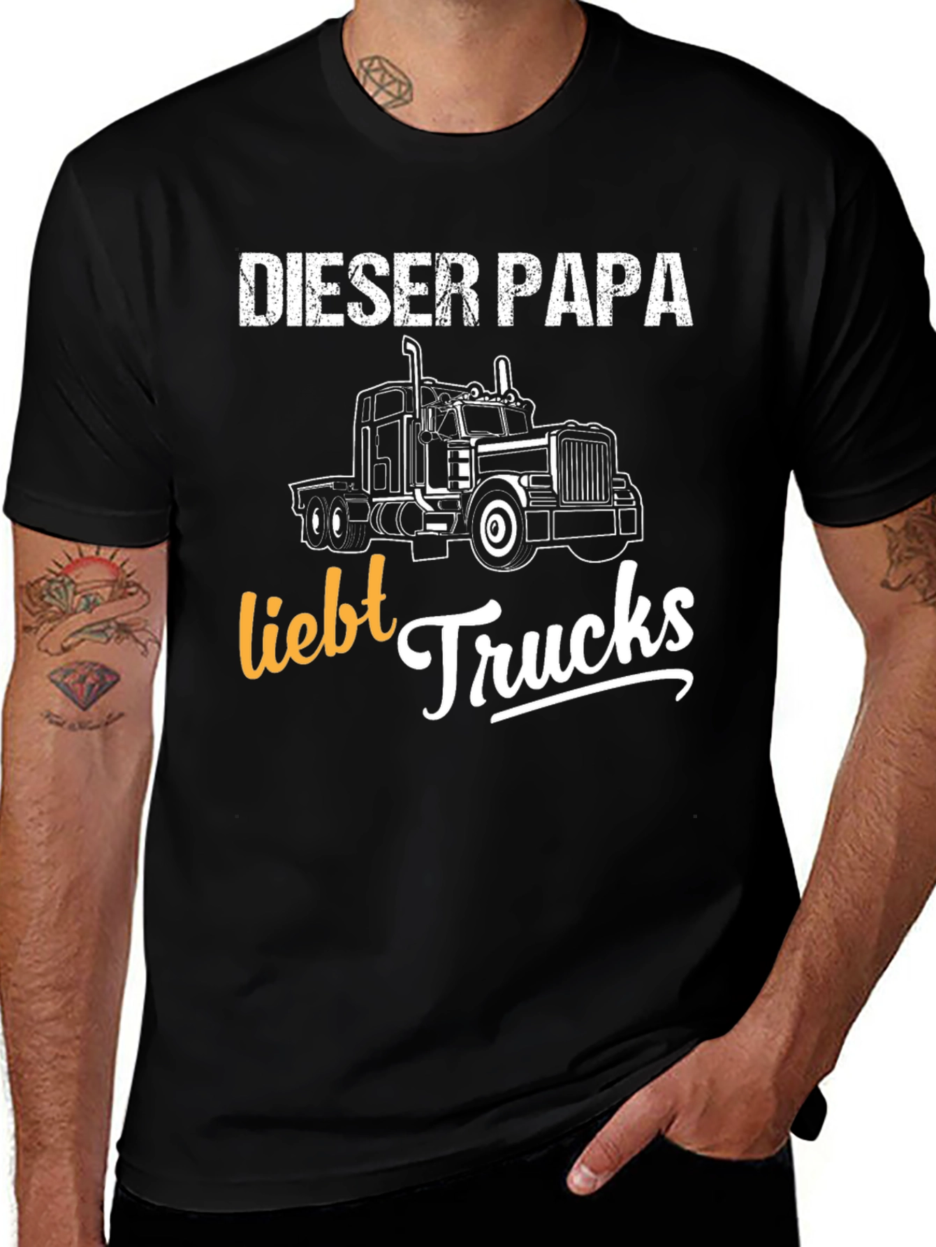 Dieser Papa Liebt Trucks T-Shirt