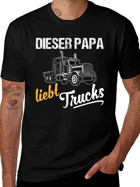 Dieser Papa Liebt Trucks T-Shirt