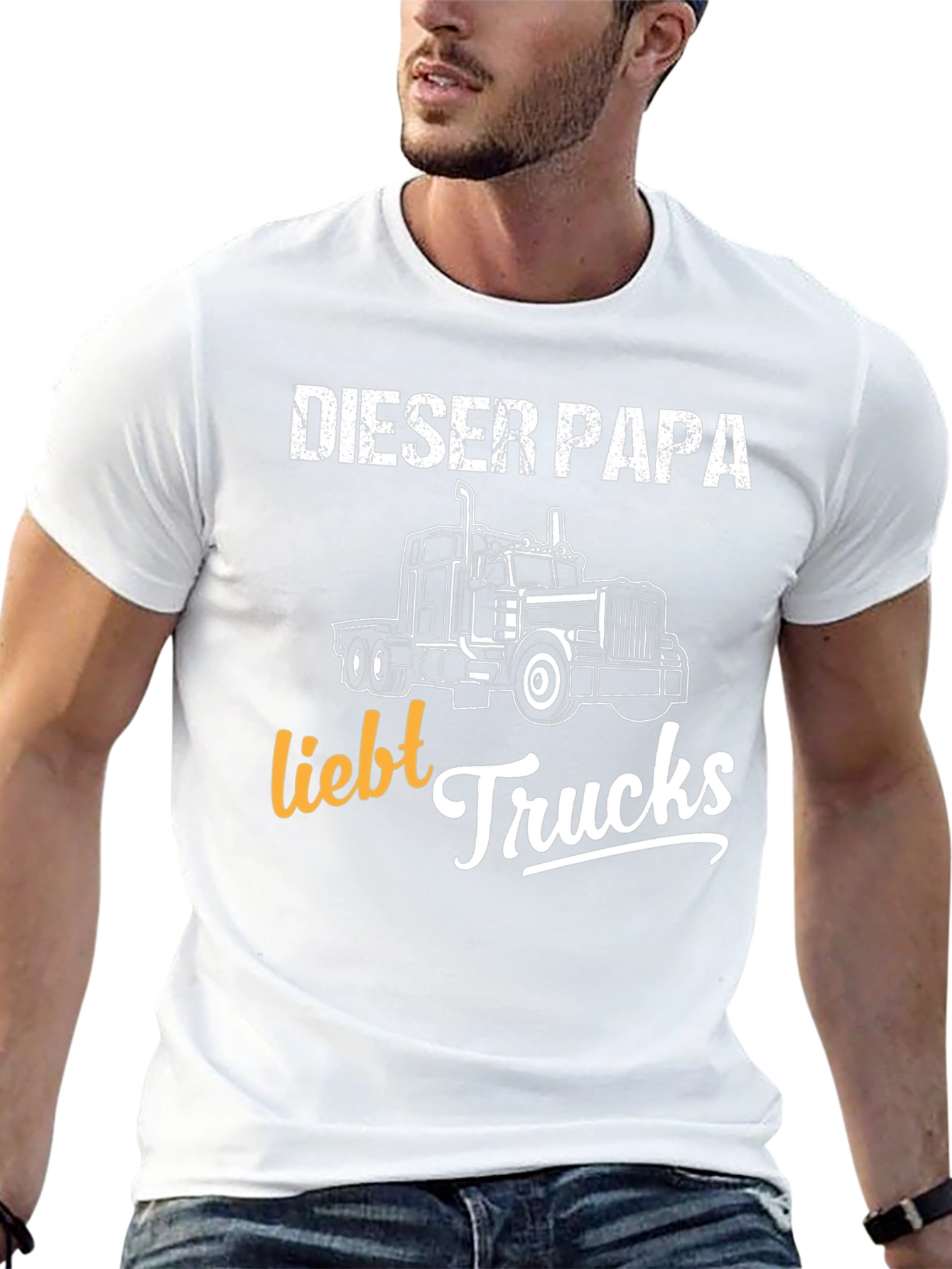Dieser Papa Liebt Trucks T-Shirt