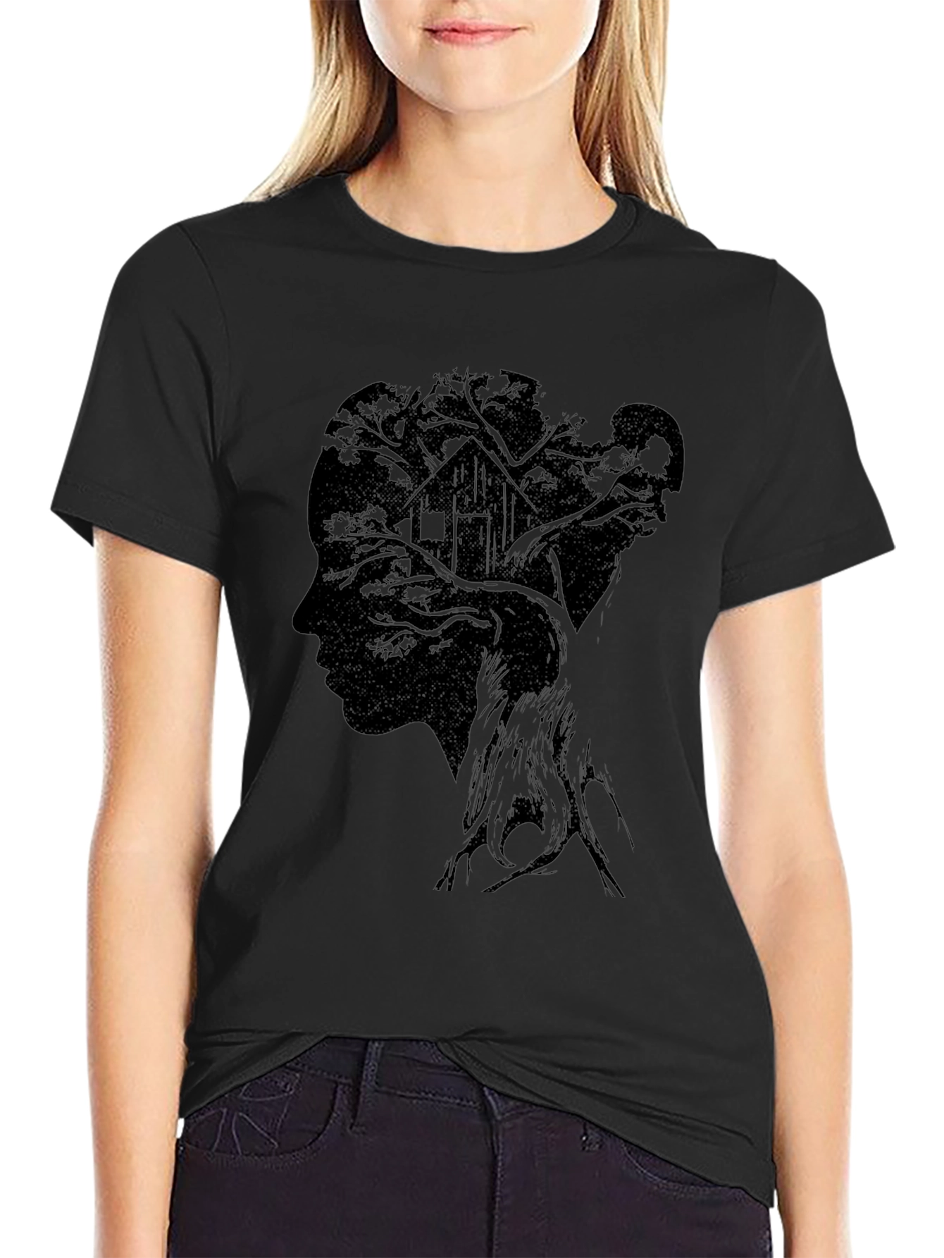 Silhouette Tree House Graphic Tee