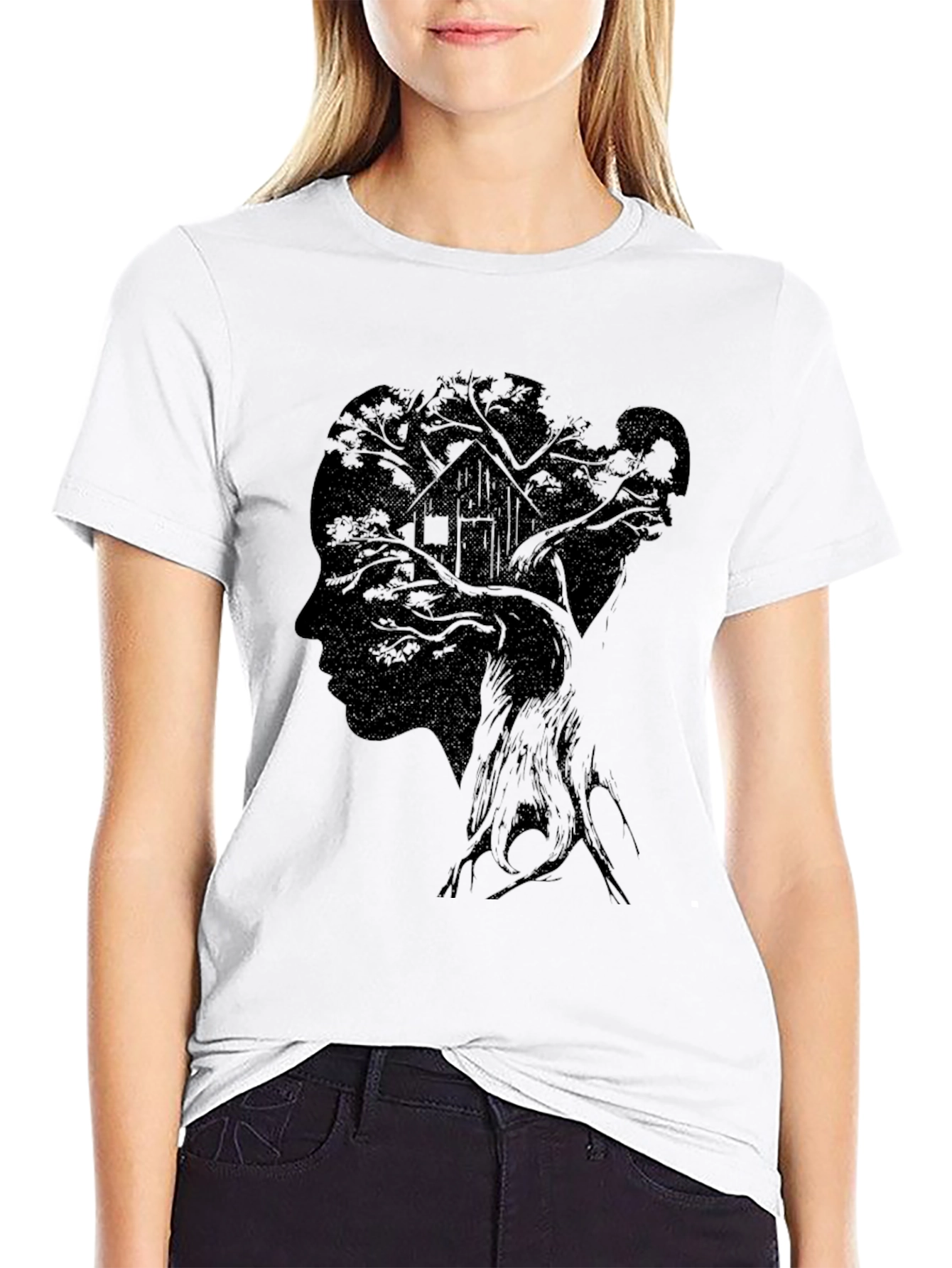 Silhouette Tree House Graphic Tee