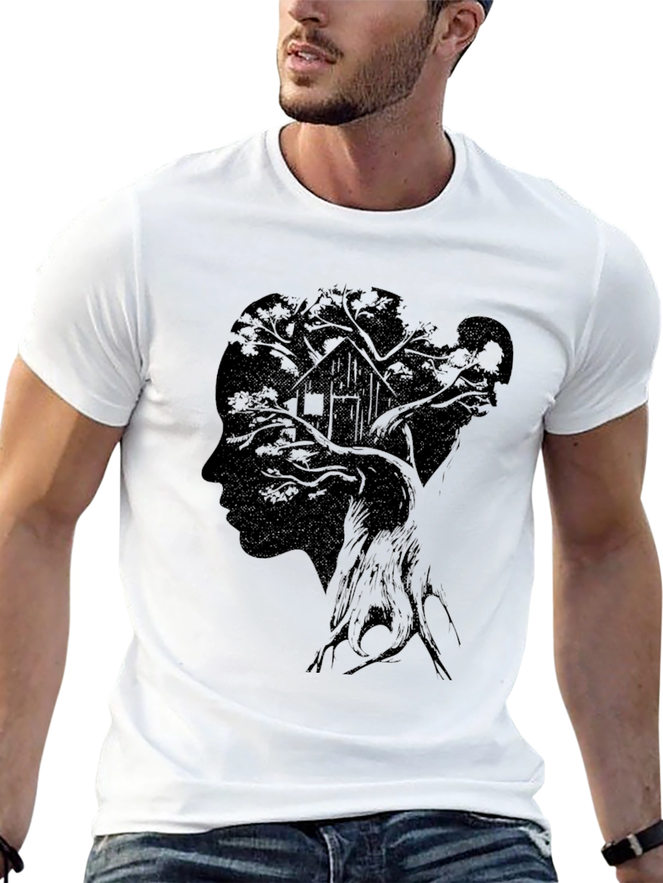 Silhouette Tree House Graphic Tee