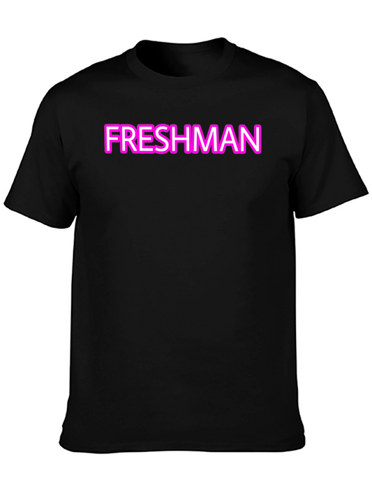 Freshman Graphic Print Black T-Shirt