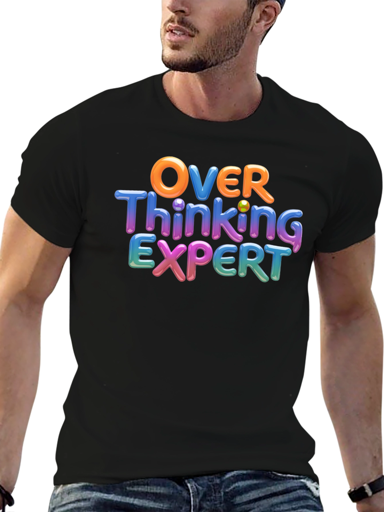 Overthinking Expert Funny Graphic T-Shirt