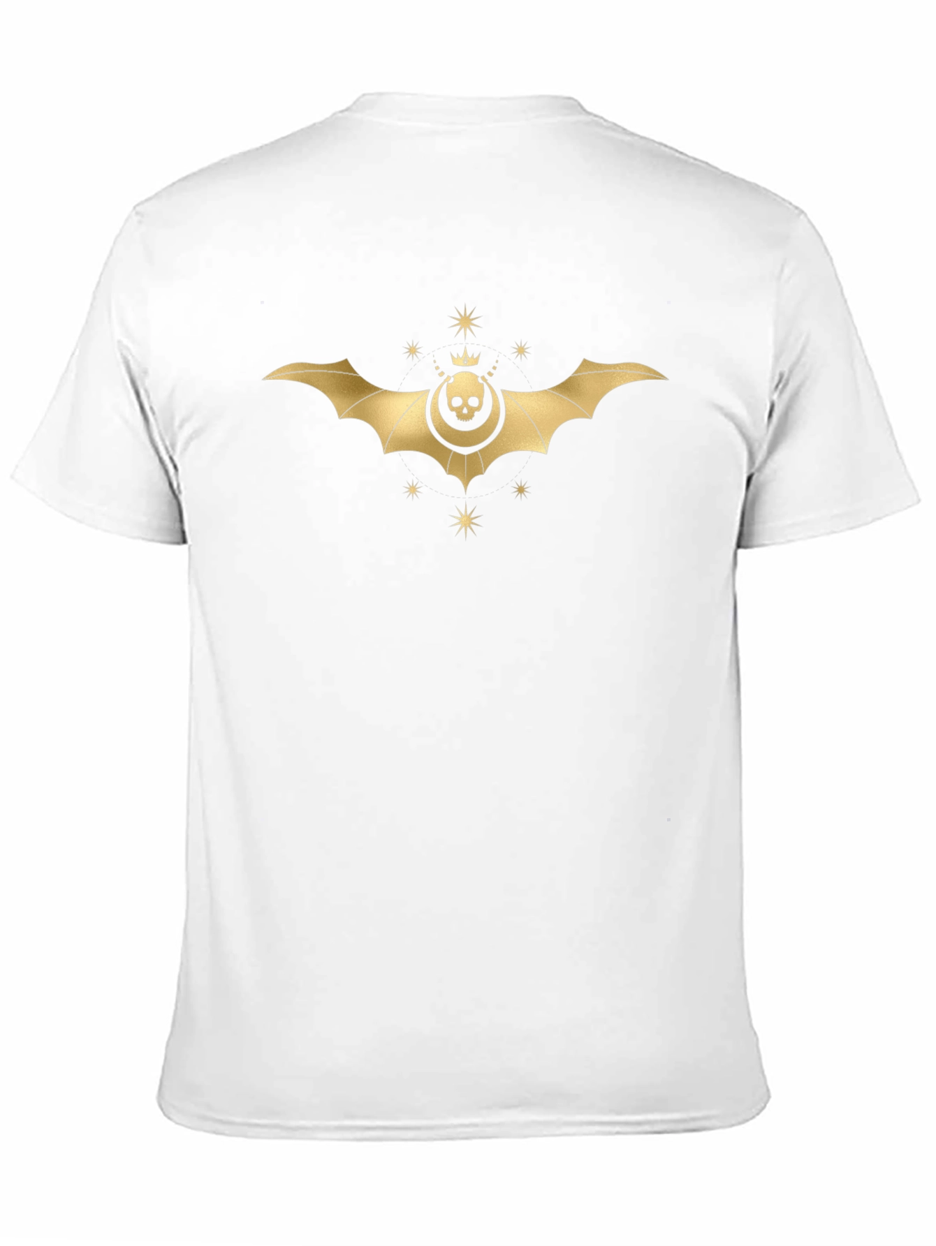 Skull Bat Graphic Tee - Mens Black T-Shirt