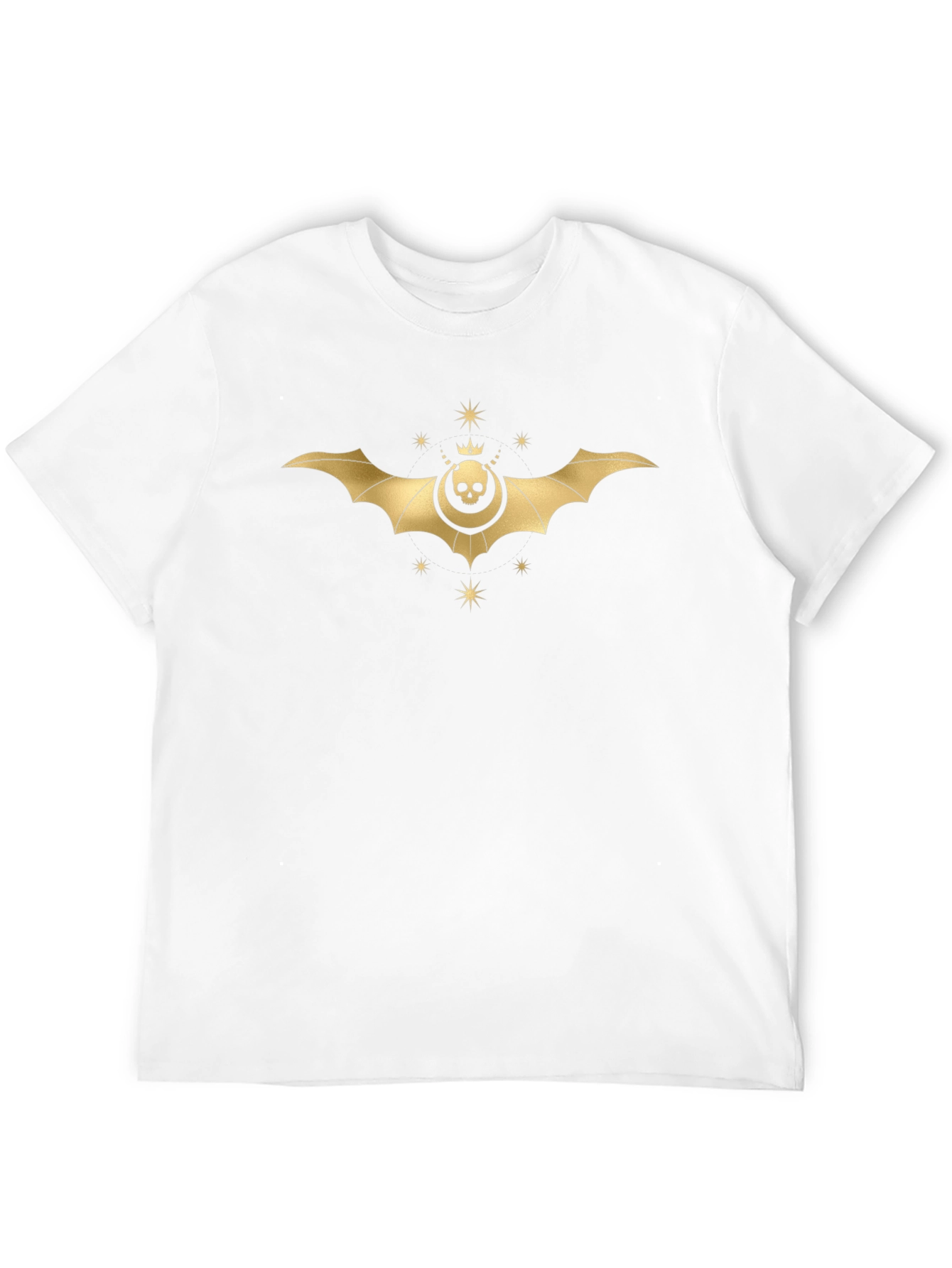 Skull Bat Graphic Tee - Mens Black T-Shirt