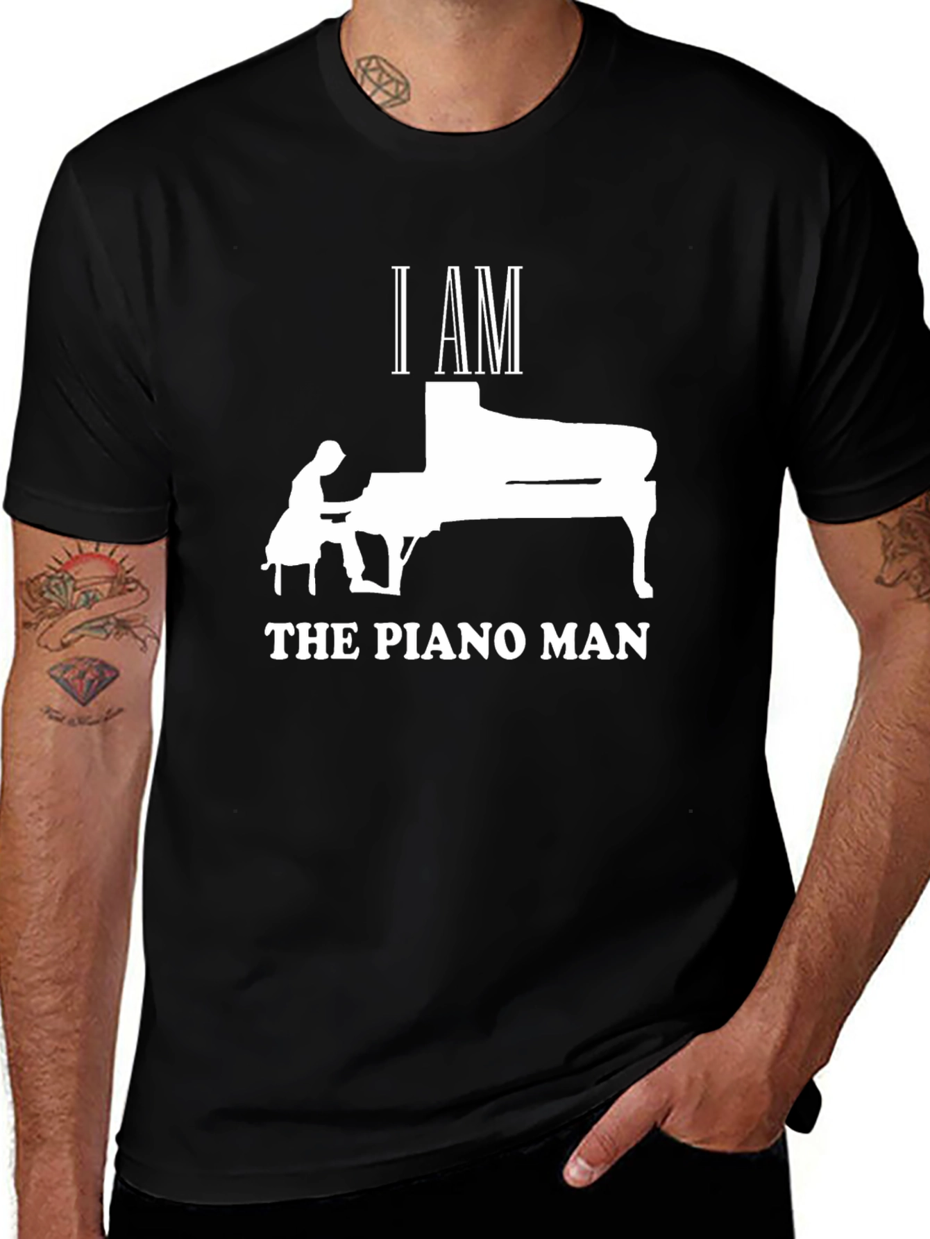 I AM THE PIANO MAN T-Shirt - Musicians Tee