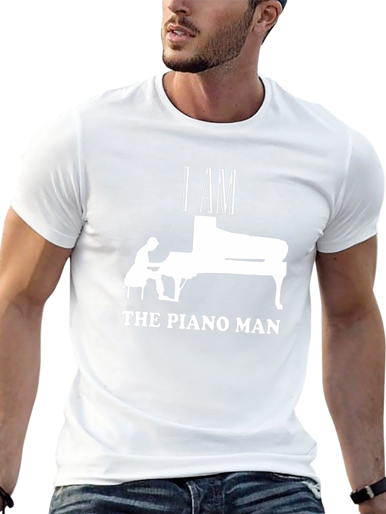 I AM THE PIANO MAN T-Shirt - Musicians Tee