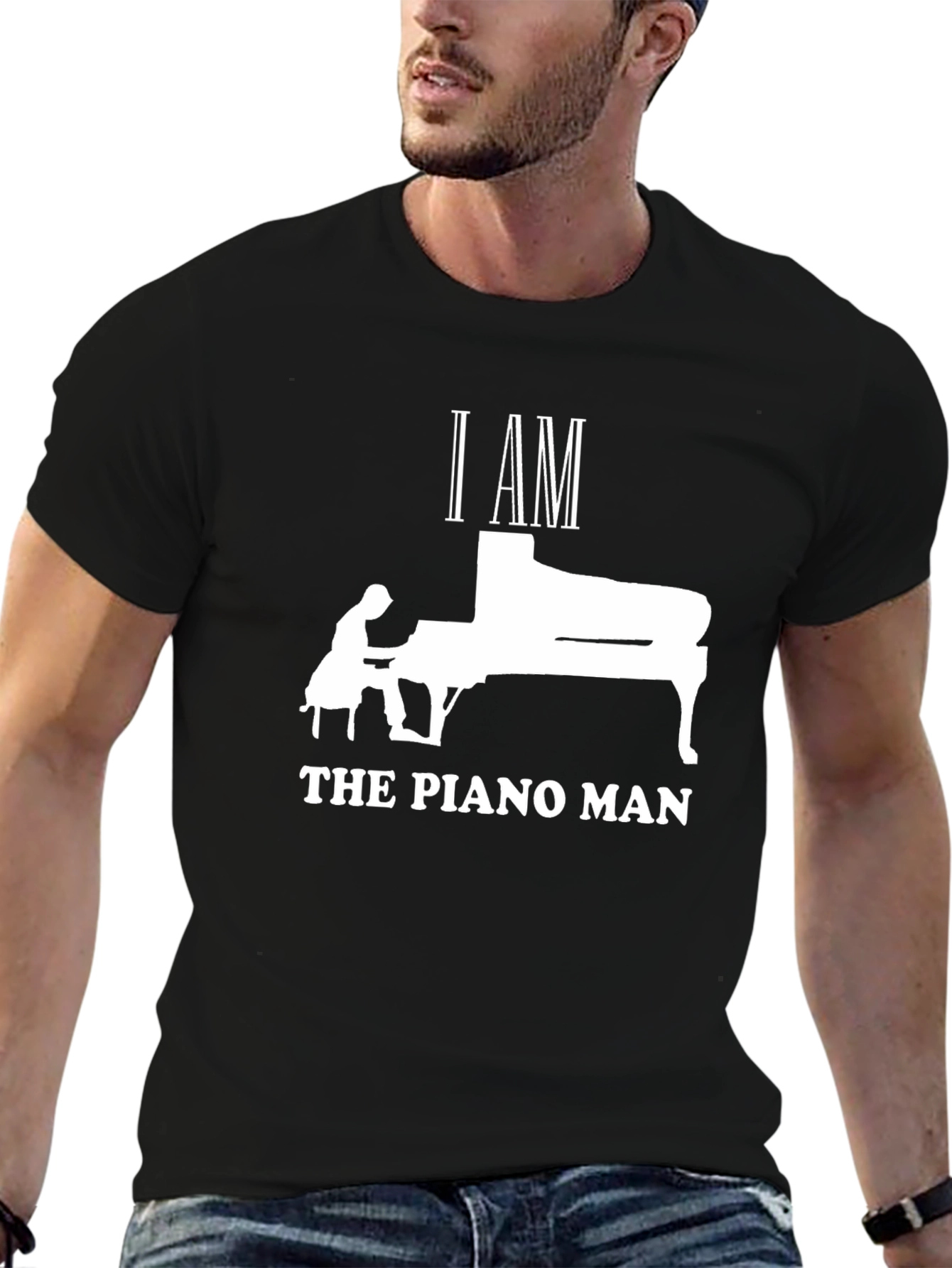 I AM THE PIANO MAN T-Shirt - Musicians Tee
