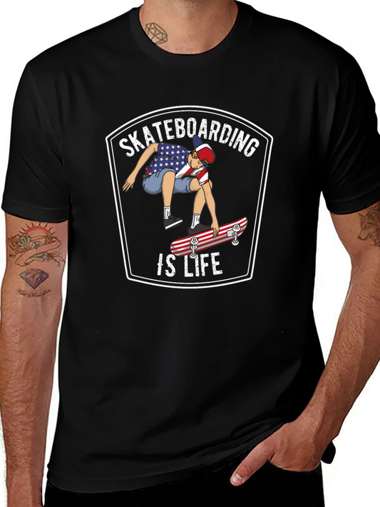 Skateboarding is Life Graphic T-Shirt