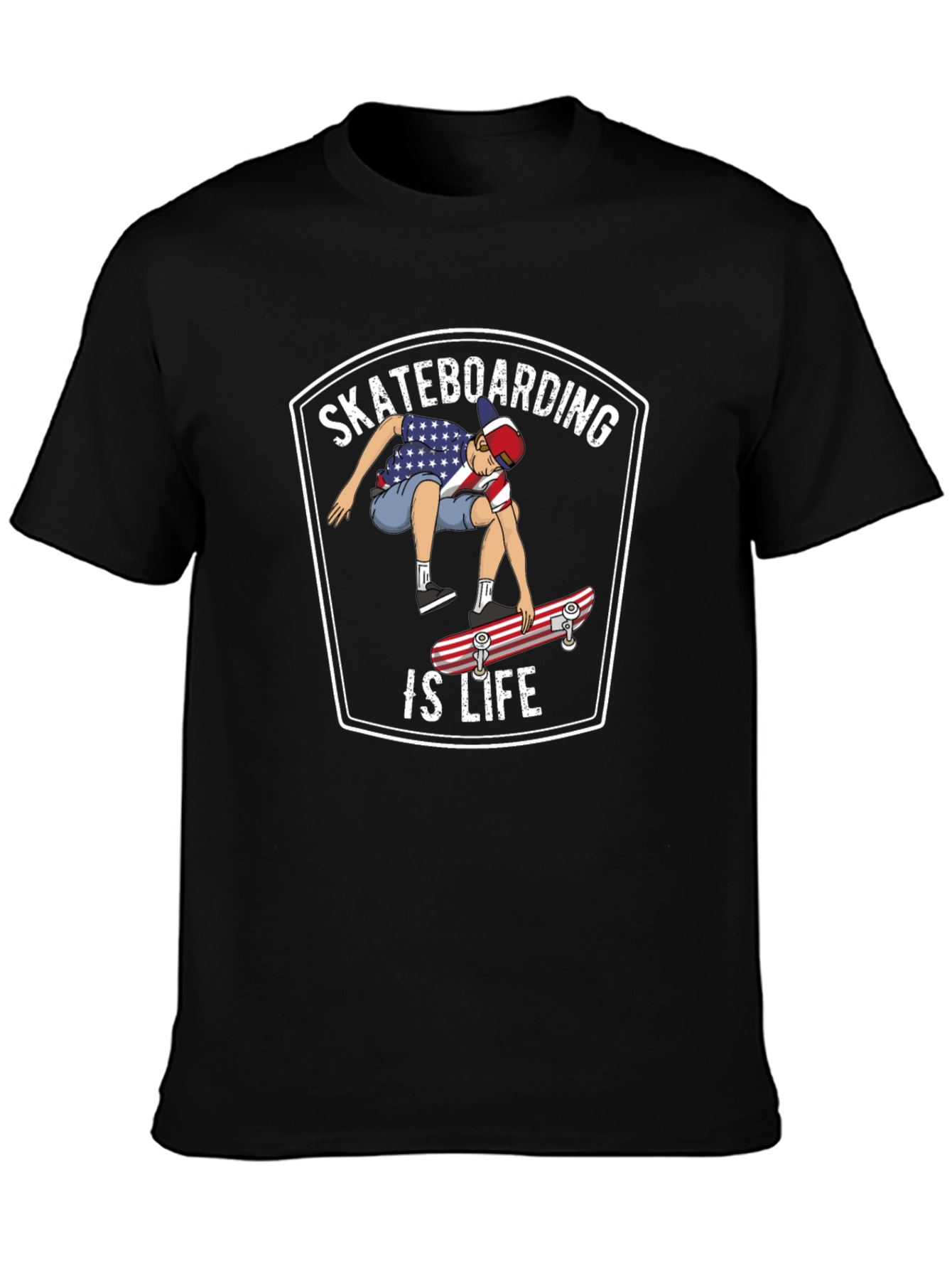 Skateboarding is Life Graphic T-Shirt