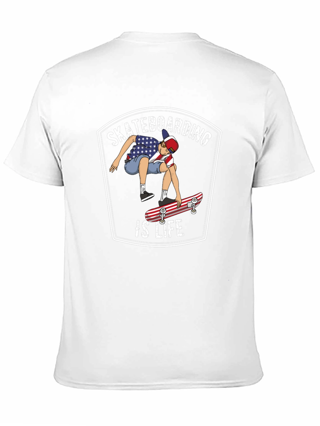 Skateboarding is Life Graphic T-Shirt