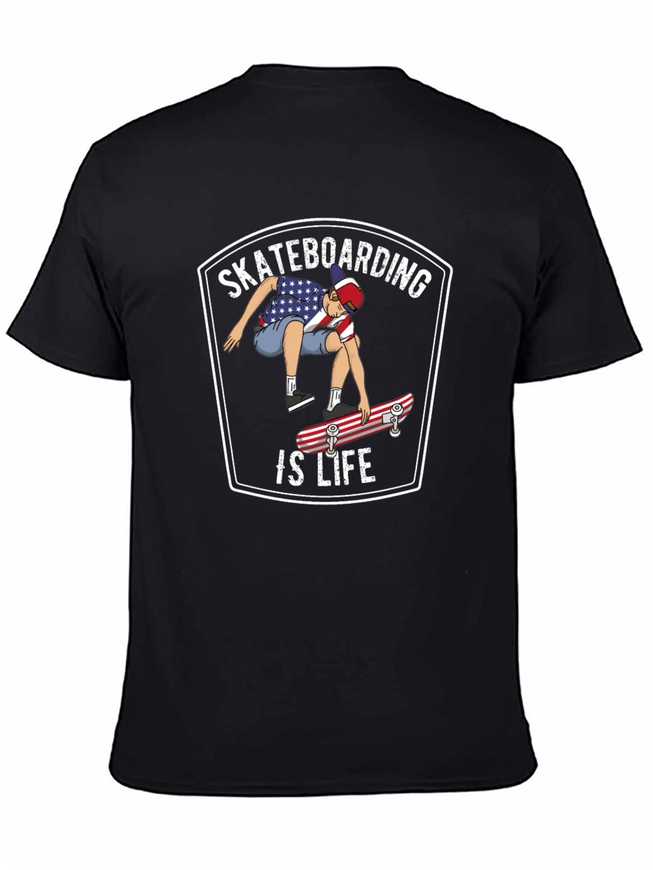 Skateboarding is Life Graphic T-Shirt