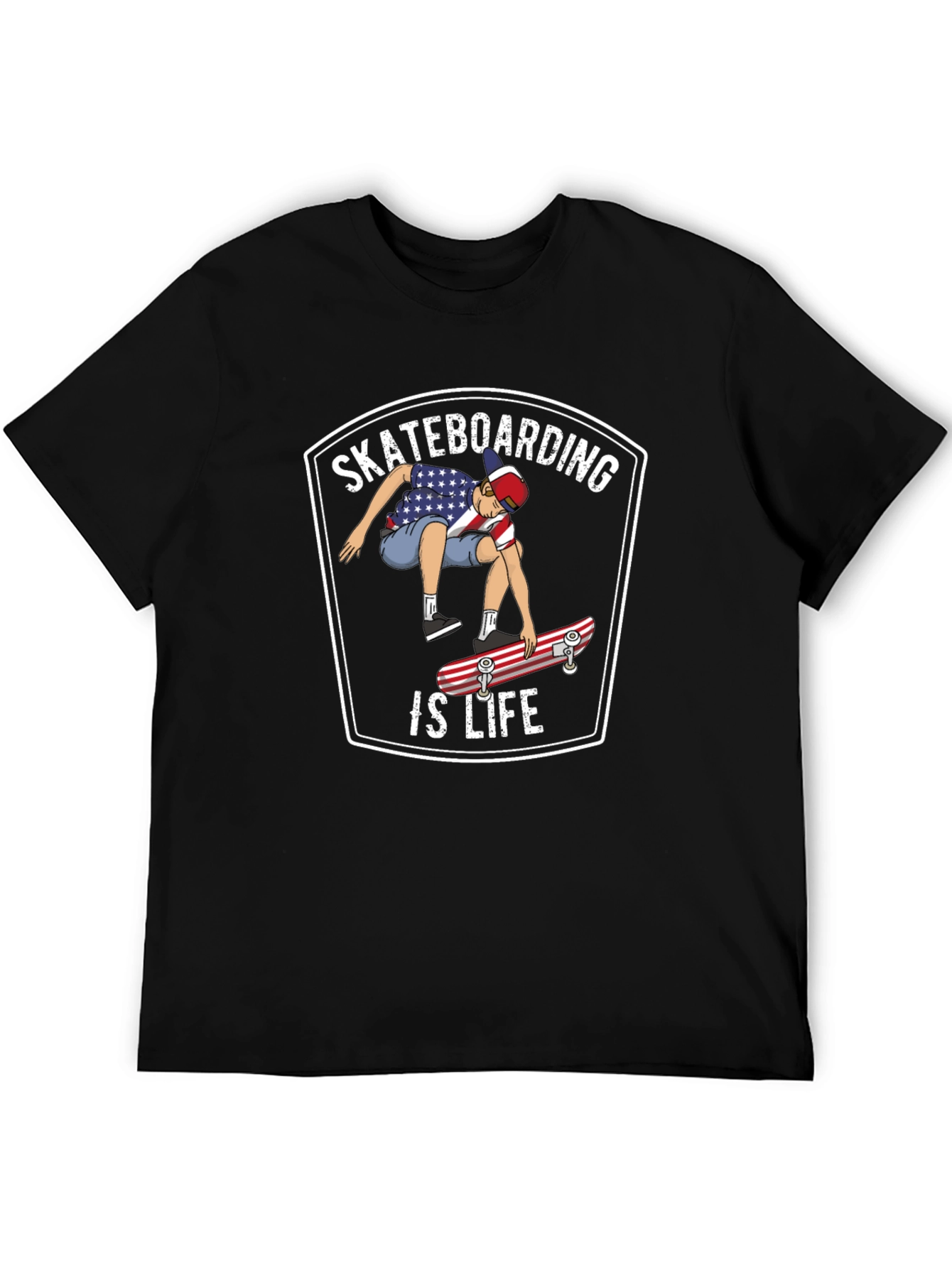 Skateboarding is Life Graphic T-Shirt
