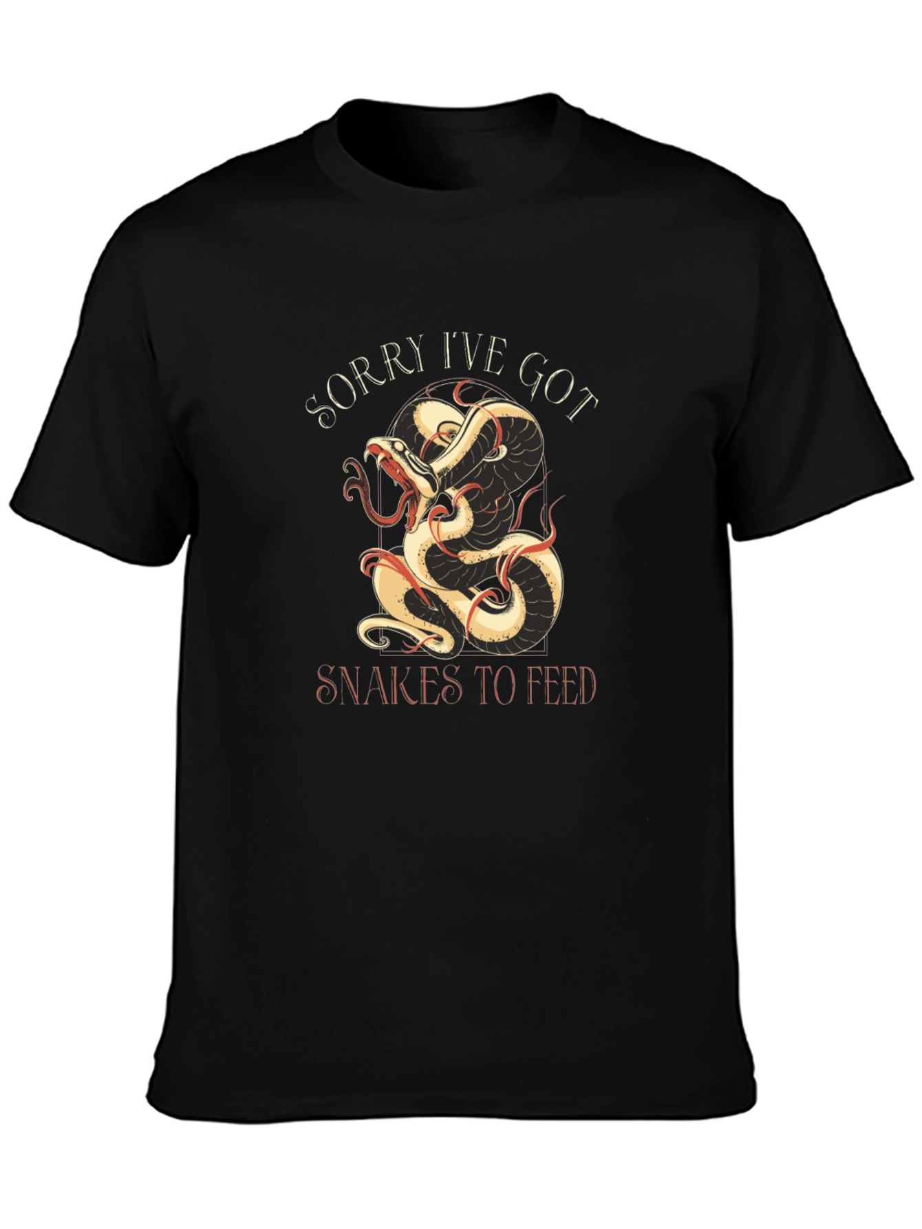 Snakes To Feed Graphic Tee - Black Cotton