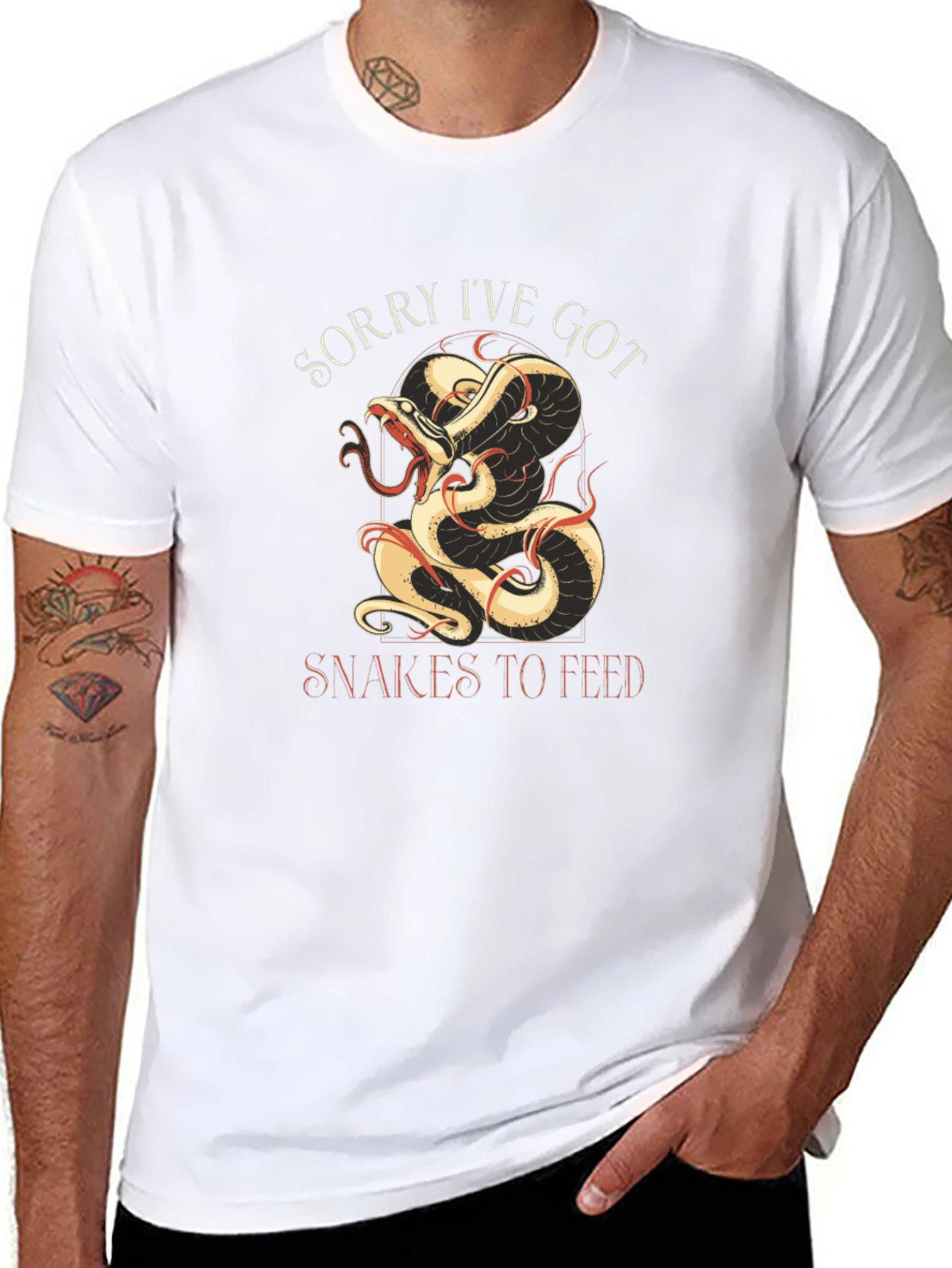 Snakes To Feed Graphic Tee - Black Cotton