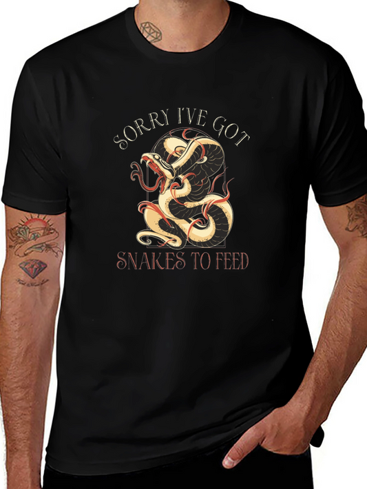 Snakes To Feed Graphic Tee - Black Cotton