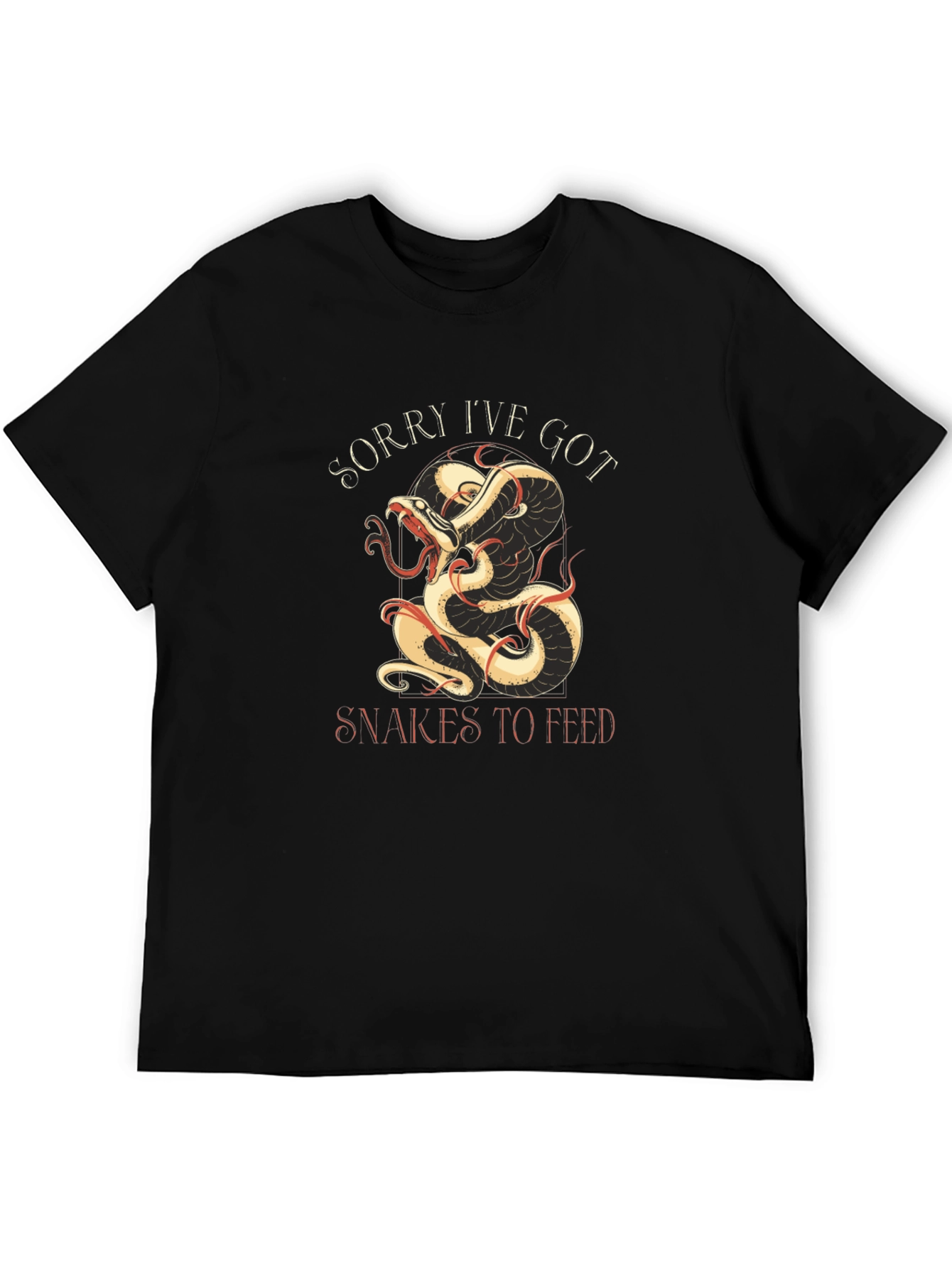 Snakes To Feed Graphic Tee - Black Cotton