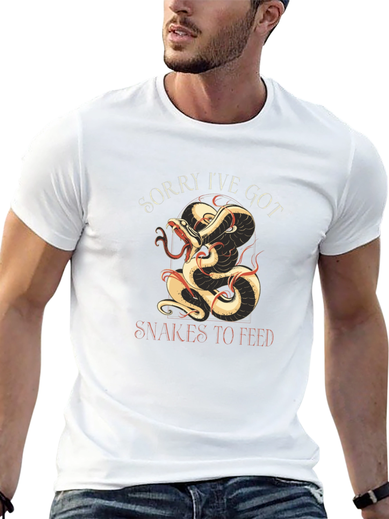 Snakes To Feed Graphic Tee - Black Cotton