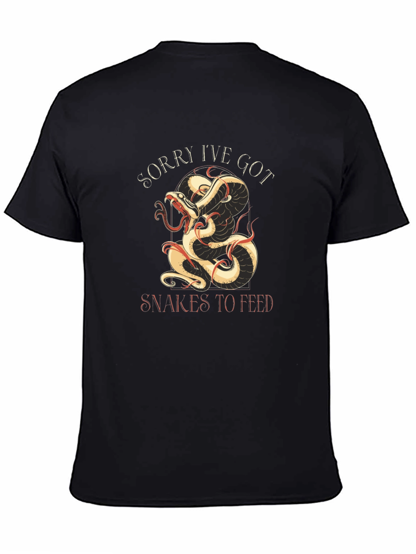Snakes To Feed Graphic Tee - Black Cotton