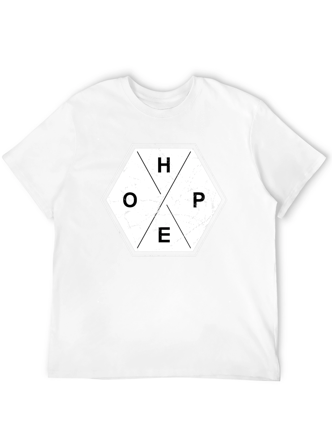 HOPE Graphic Tee - Black Hexagon T-Shirt
