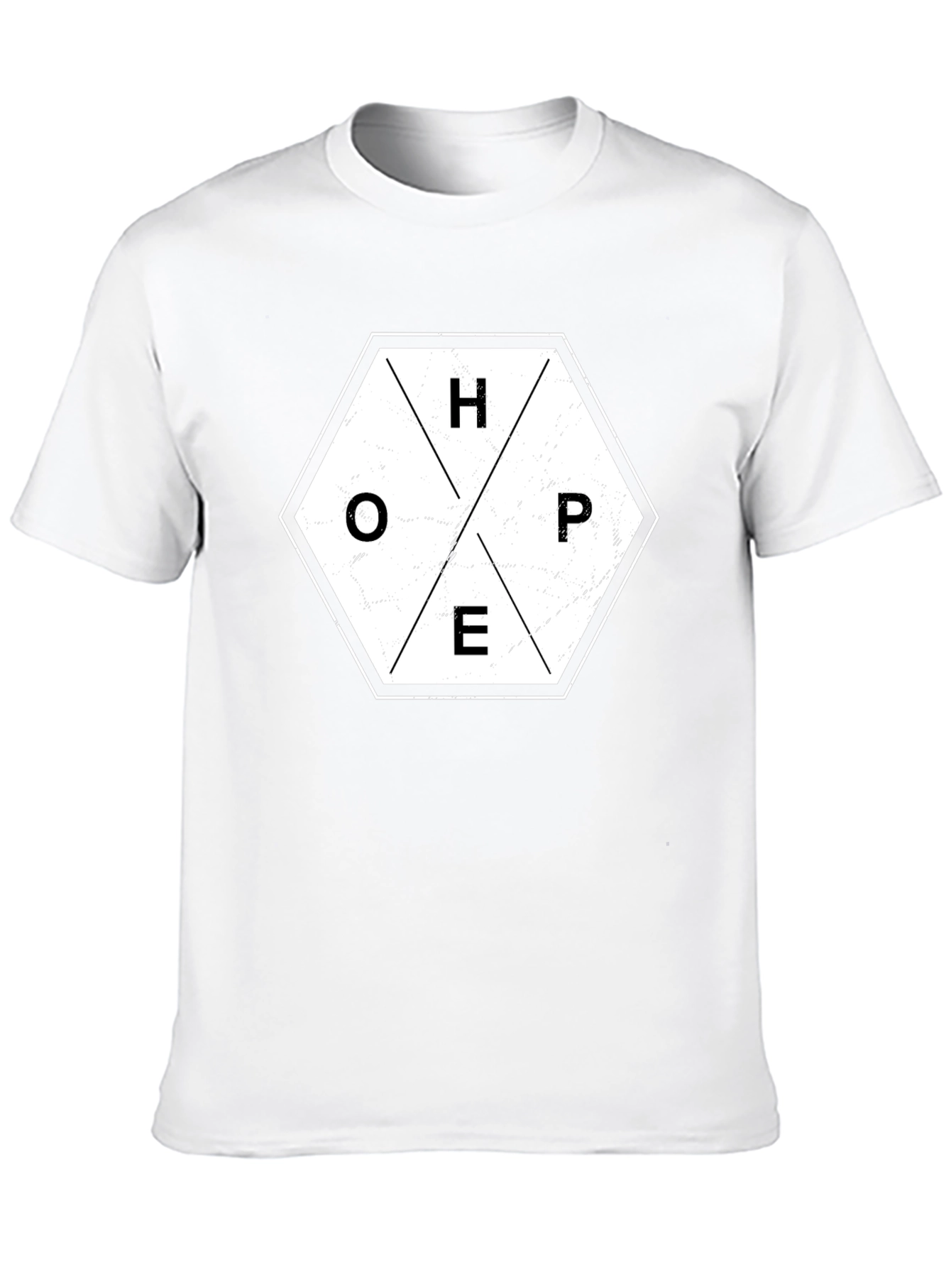 HOPE Graphic Tee - Black Hexagon T-Shirt