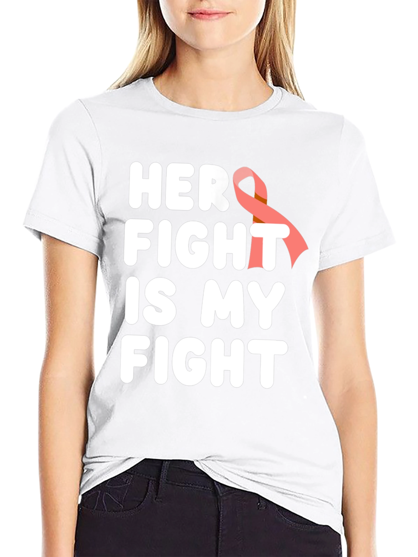 Her Fight Is My Fight Cancer Awareness T-Shirt