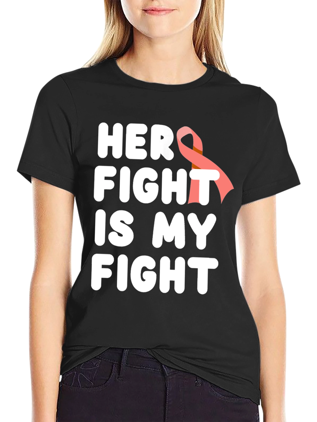 Her Fight Is My Fight Cancer Awareness T-Shirt