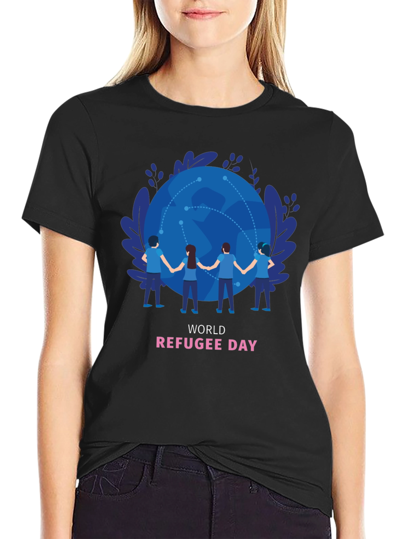World Refugee Day T-Shirt - Global Unity Design